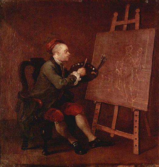 William Hogarth Hogarth Painting the Comic Muse China oil painting art